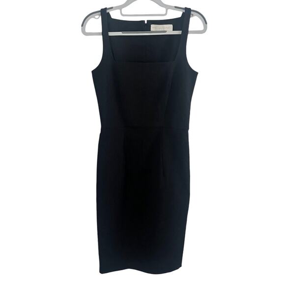 Stella McCartney Square Neck Sheath Dress •IT 44/ US 8• Pencil Black $1230 - Picture 2 of 14